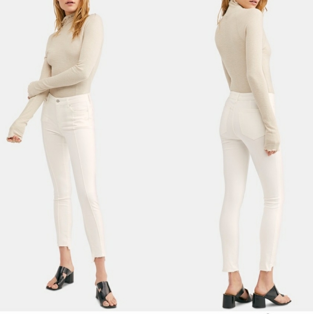 Free People pintuck skinny jeans